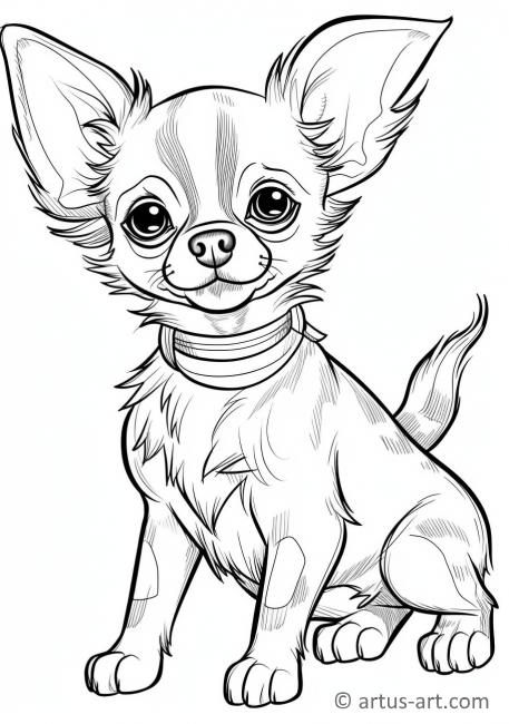 Chihuahua Färgläggningssida